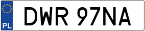Truck License Plate